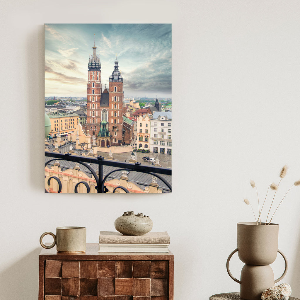 Plakat Kościół Mariacki W Krakowie Rama Aluminiowa Kolor Czarny