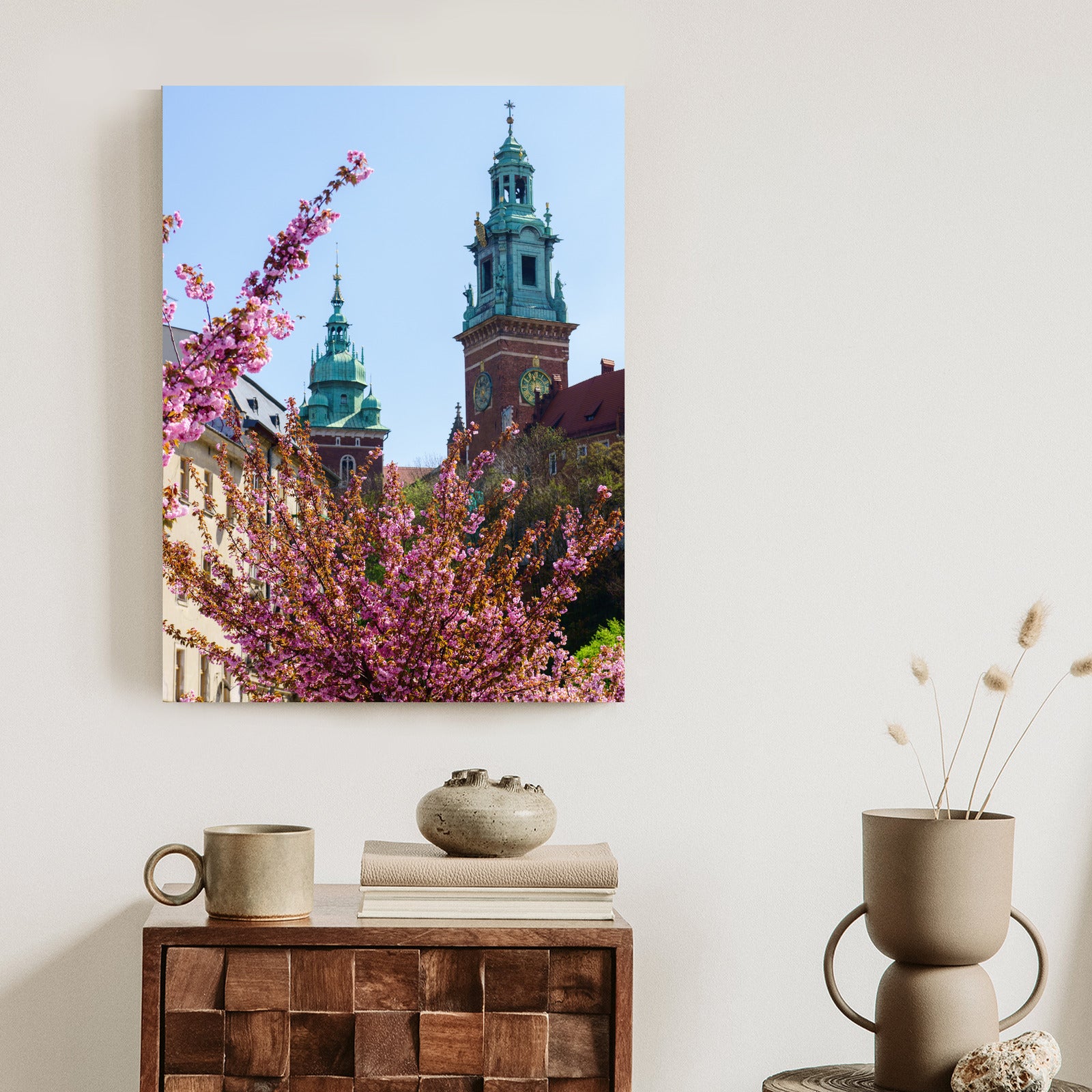 Plakat Wieże Katedry Wawelu Kraków Rama Aluminiowa Kolor Czarny