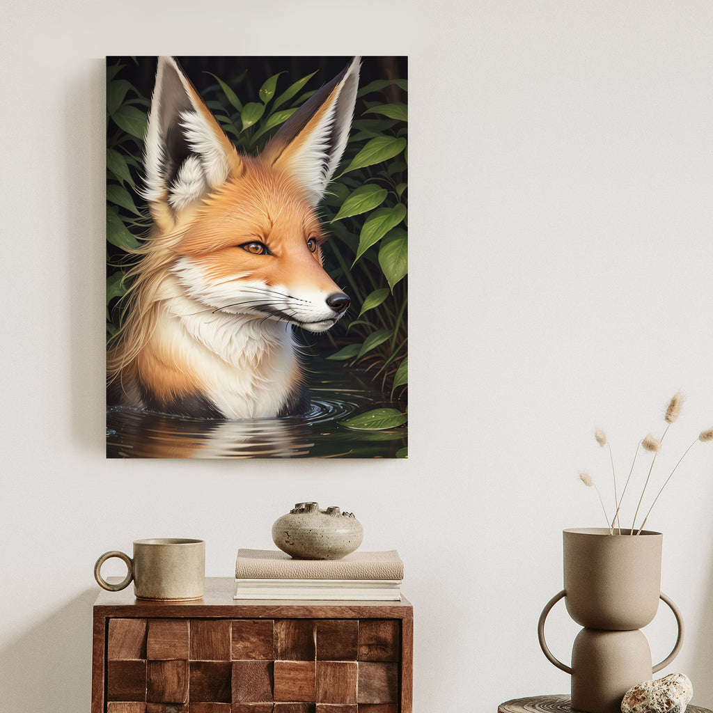 Plakat Portret Lisa W Wodzie Rama Drewniana Z Passe-Partout Kolor Naturalny