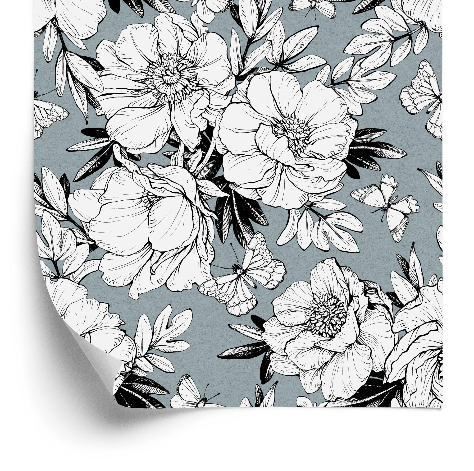 Tapeta Stylowe Kwiaty Piwonii