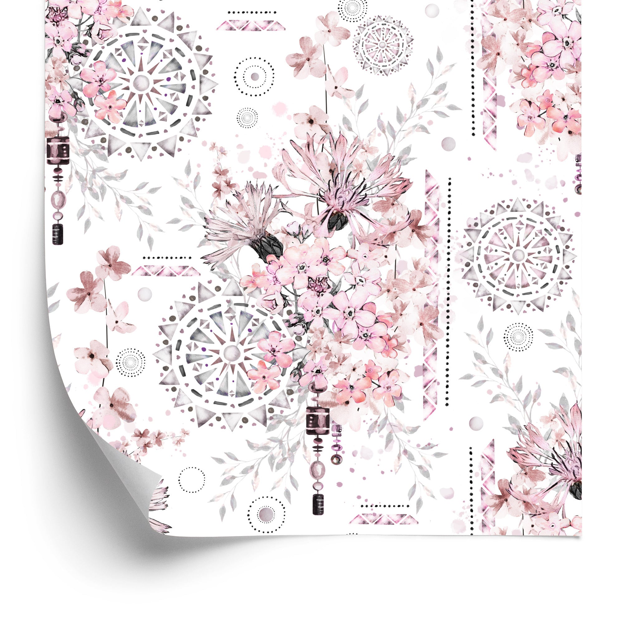 Tapeta Kwiaty I Ornamenty