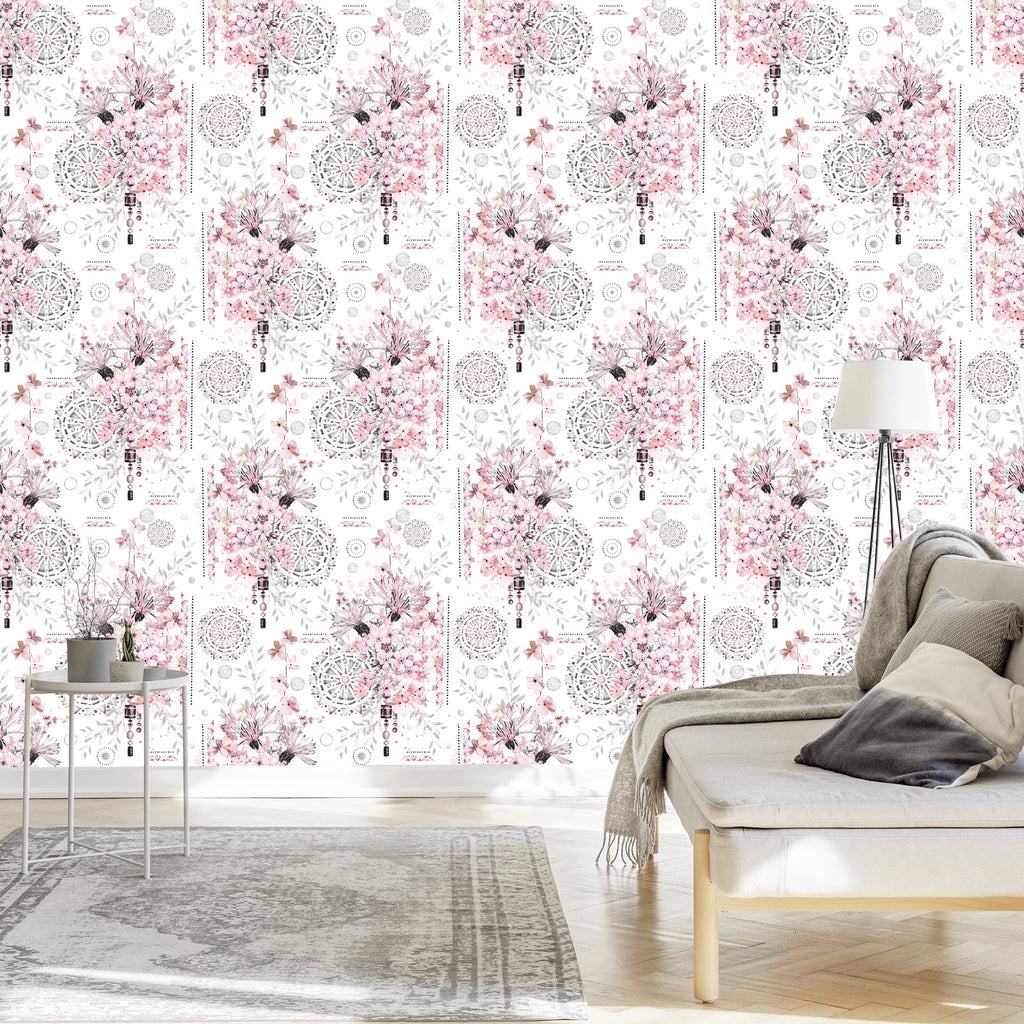 Tapeta Kwiaty I Ornamenty