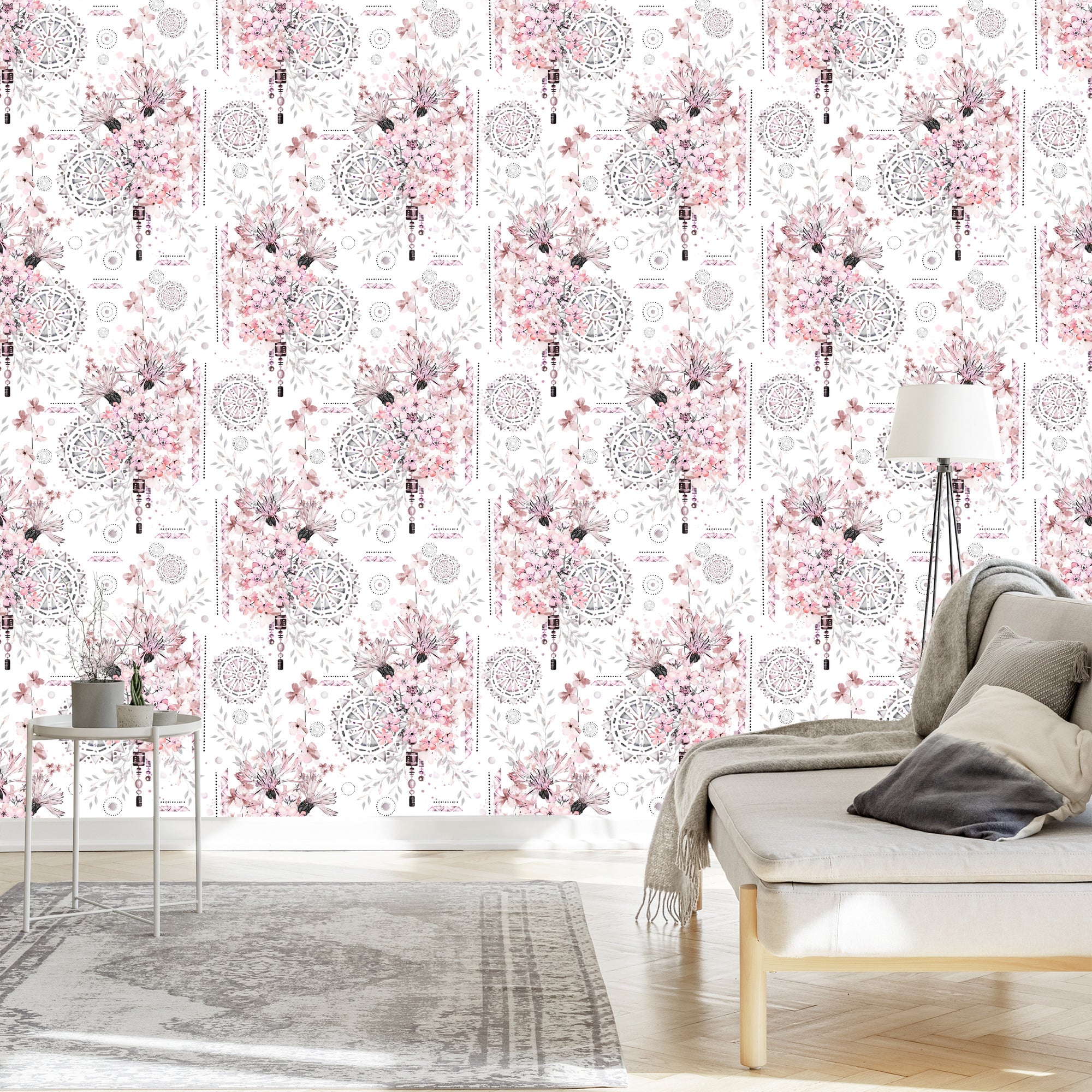 Tapeta Kwiaty I Ornamenty