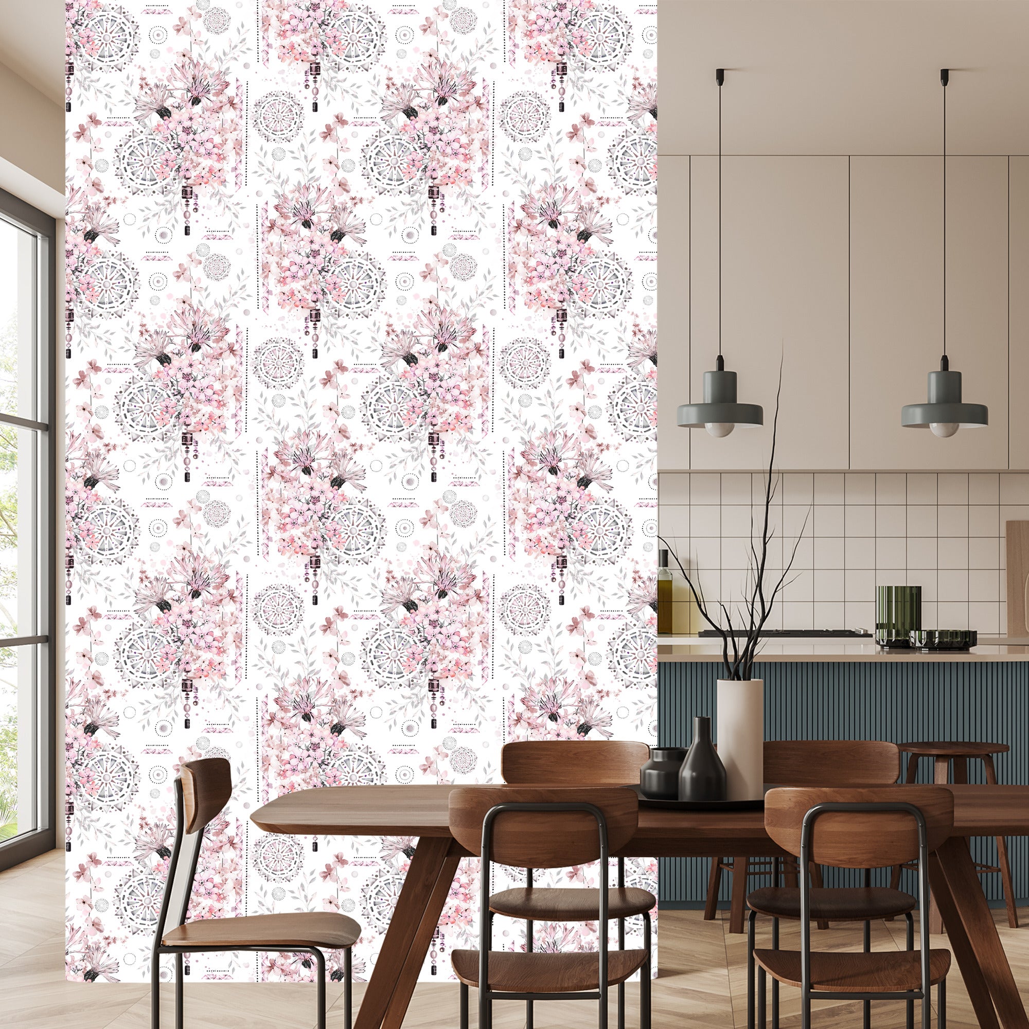 Tapeta Kwiaty I Ornamenty