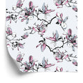 Tapeta Kwiaty Magnolii Akwarela