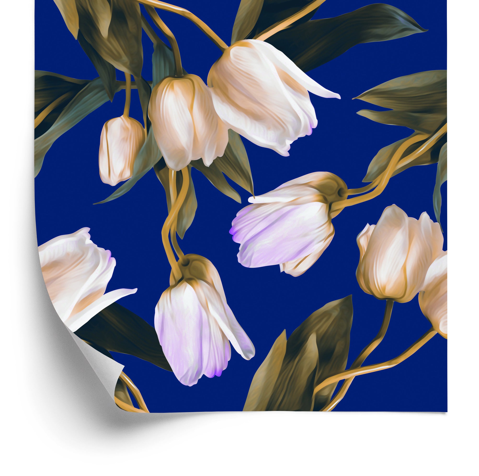 Tapeta Malowane Wiosenne Tulipany