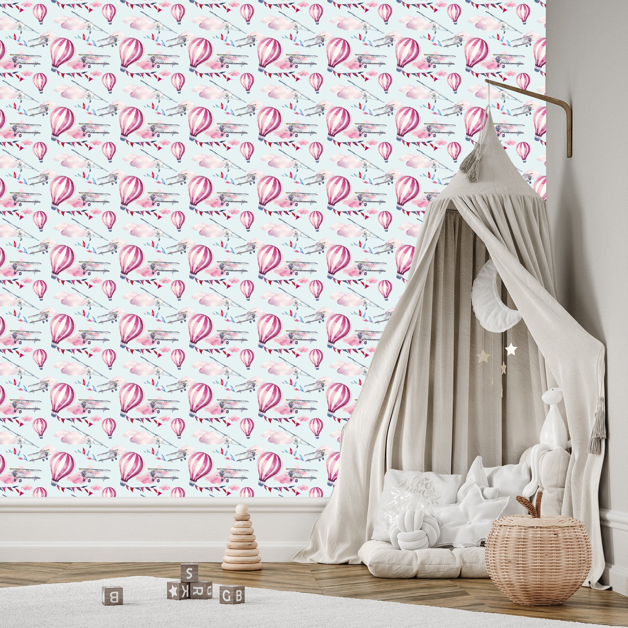 Tapeta Balony Wśród Samolotów