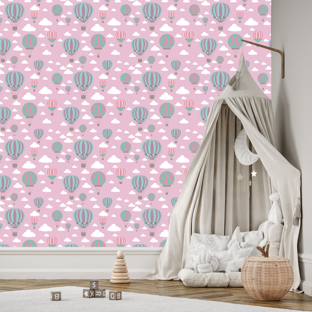 Tapeta Kolorowe Balony W Chmurach