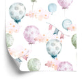 Tapeta Balony W Delikatnych Kolorach