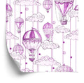 Tapeta Balony W Odcieniach Fioletu