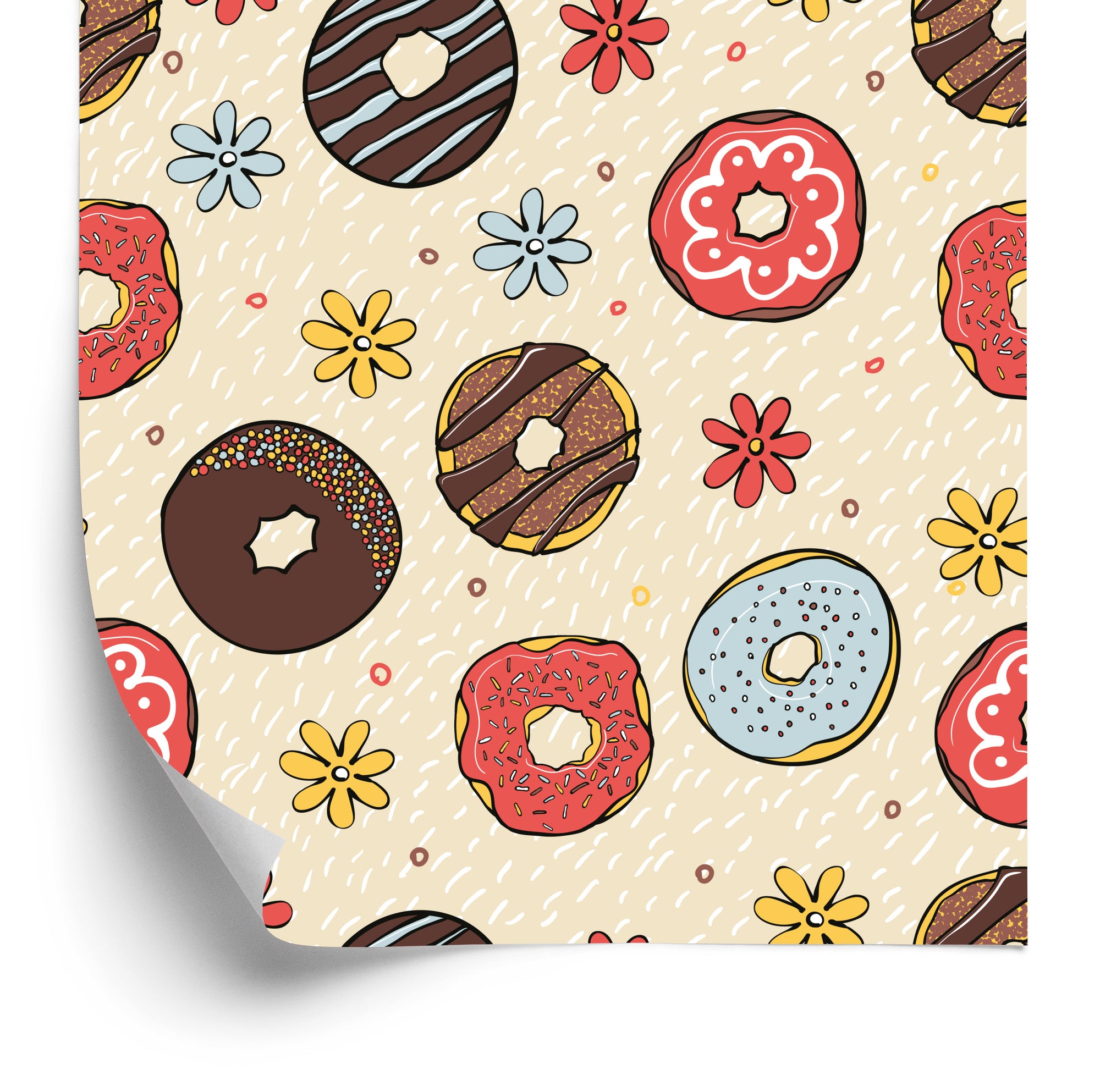 Tapeta Kolorowe Pączki Z Kwiatami