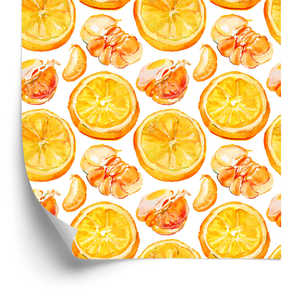 Tapeta Do Kuchni Owoce Cytrusy Pomarańcze