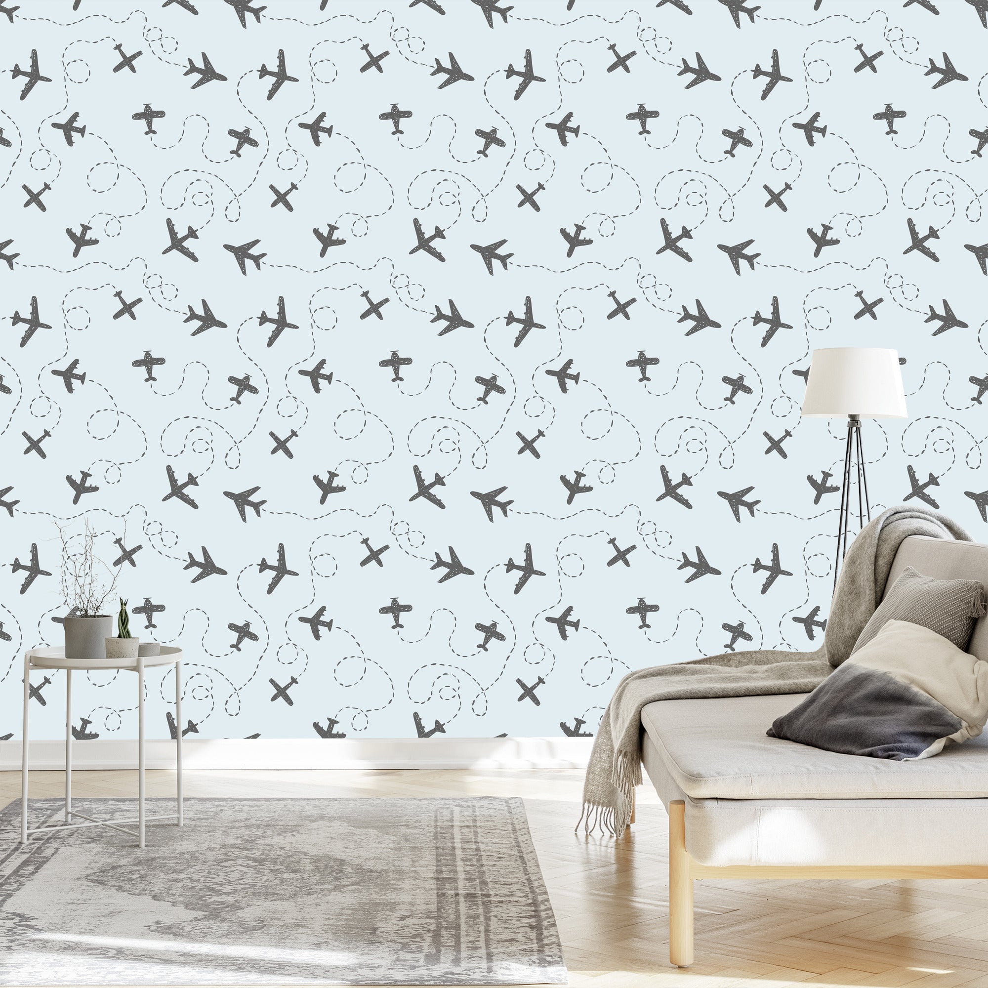 Tapeta Samoloty Ze Wzorkami
