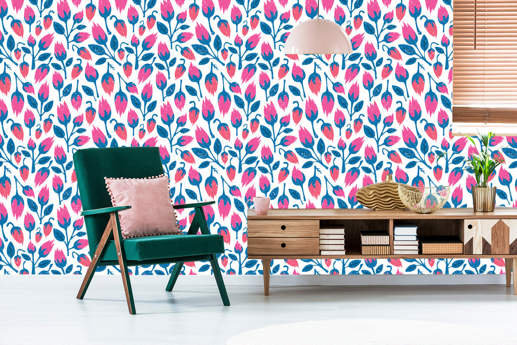 Tapeta Kwiaty W Stylu Retro