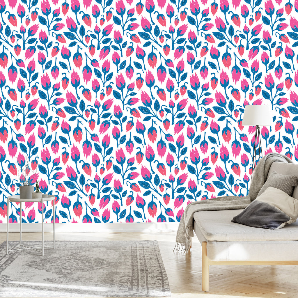 Tapeta Kwiaty W Stylu Retro