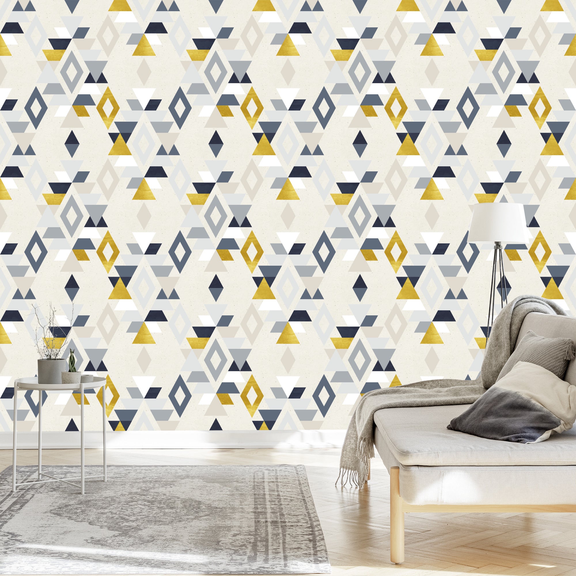 Tapeta Geometryczne Wzory Styl Retro