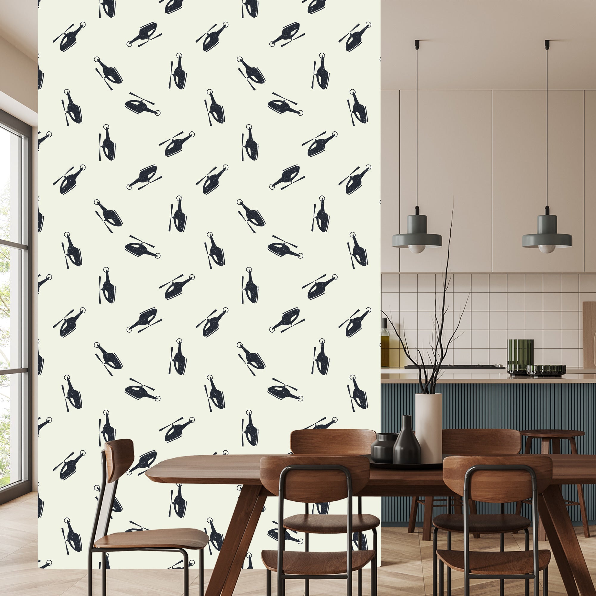 Tapeta Minimalistyczne Helikoptery