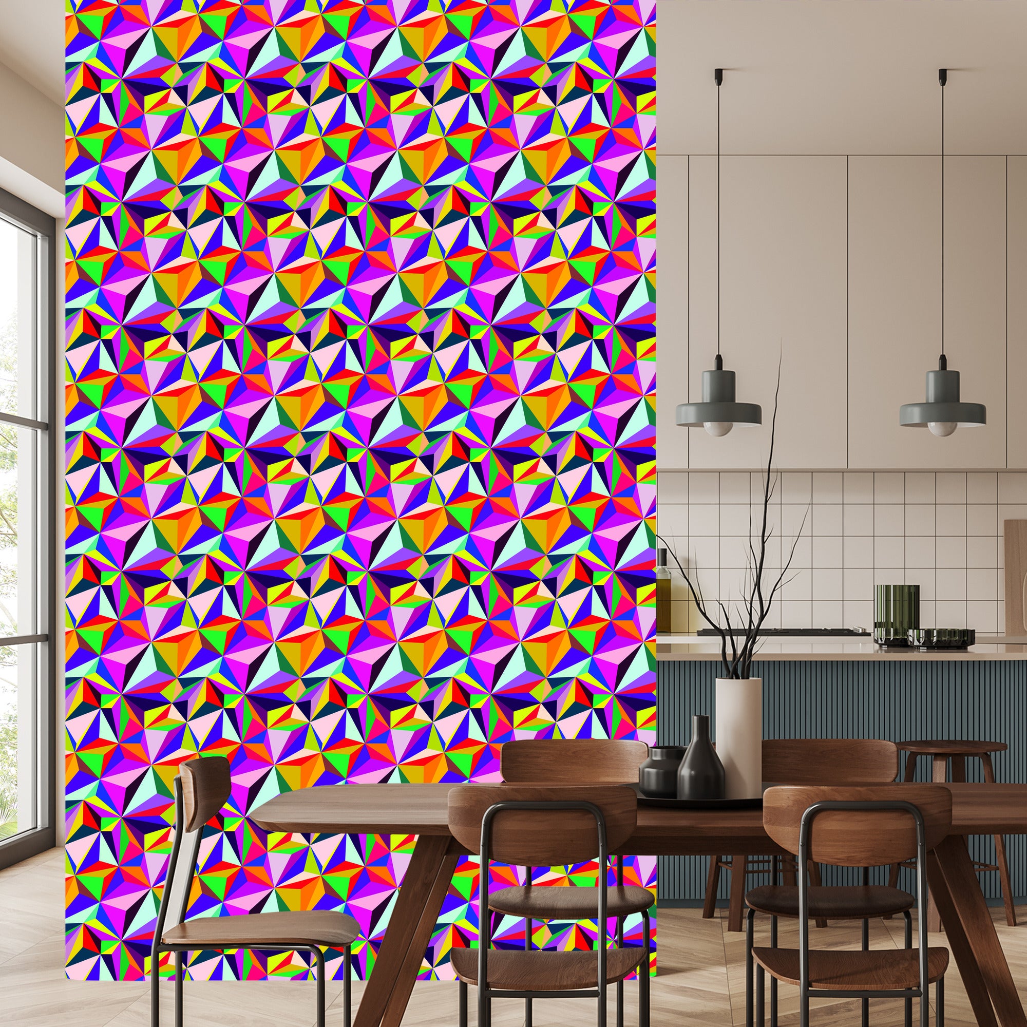 Tapeta Kolorowe Wzory Geometryczne