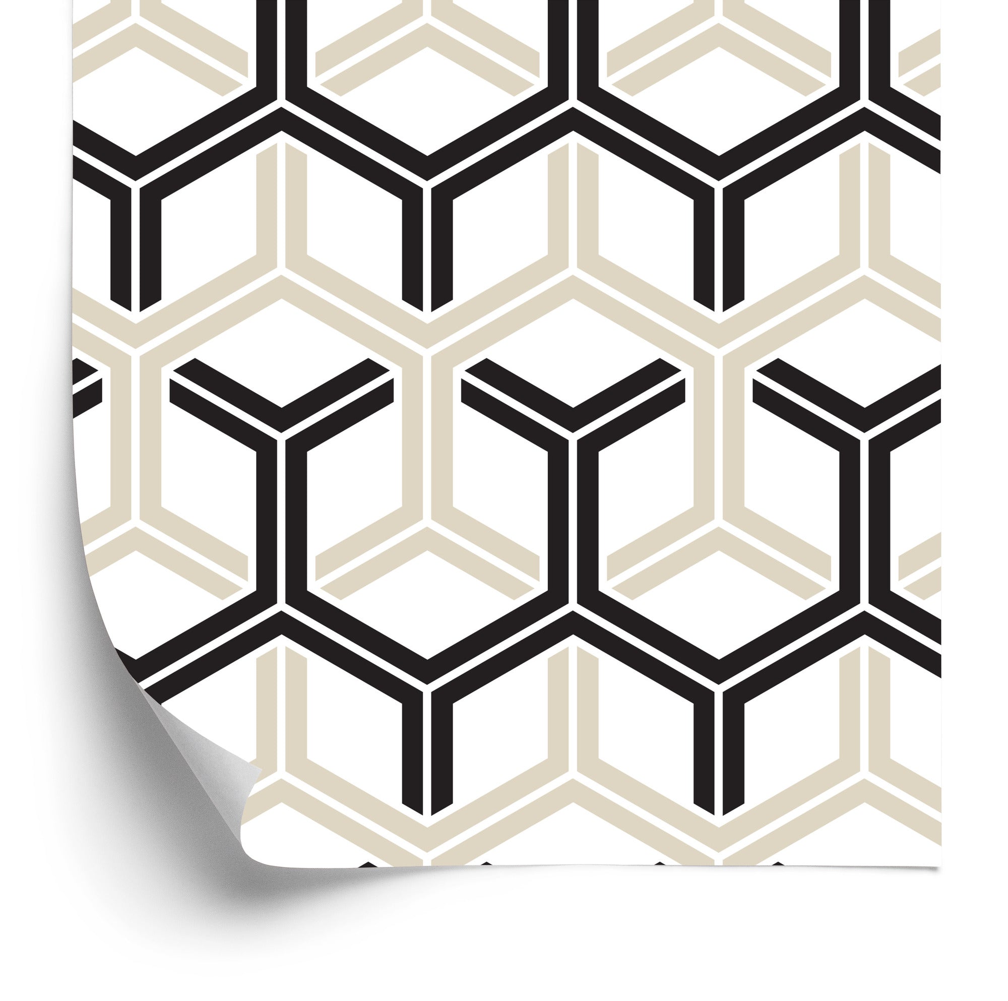 Tapeta Geometryczna - Sześciokąty