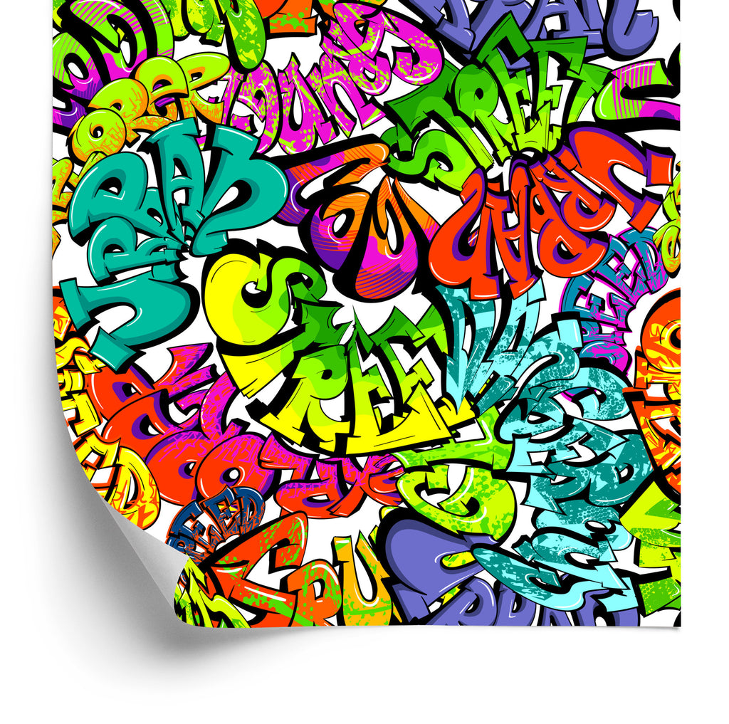 Tapeta Wielobarwne Graffiti