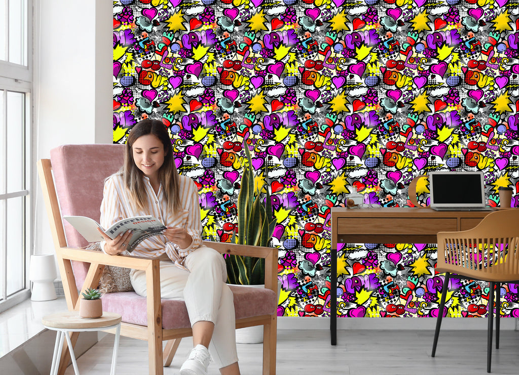 Tapeta Graffiti Z Wiśniami