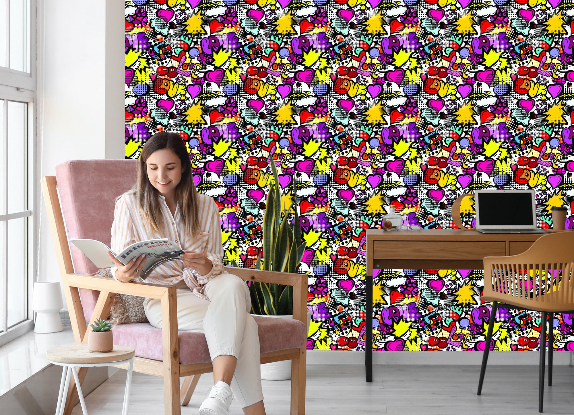 Tapeta Graffiti Z Wiśniami