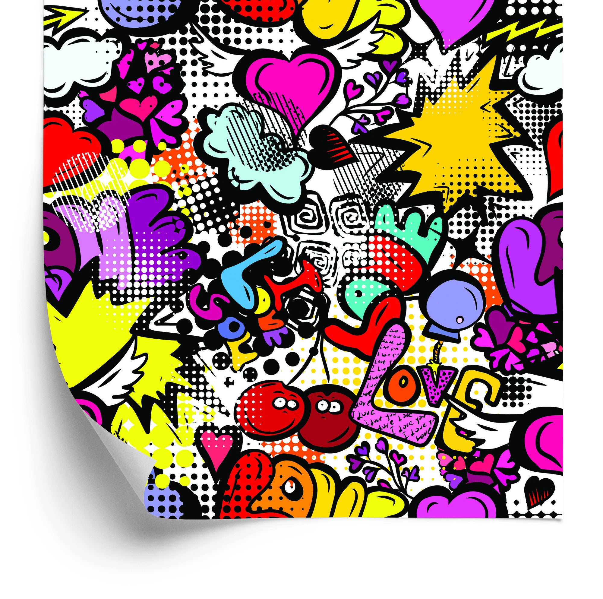Tapeta Graffiti Z Wiśniami