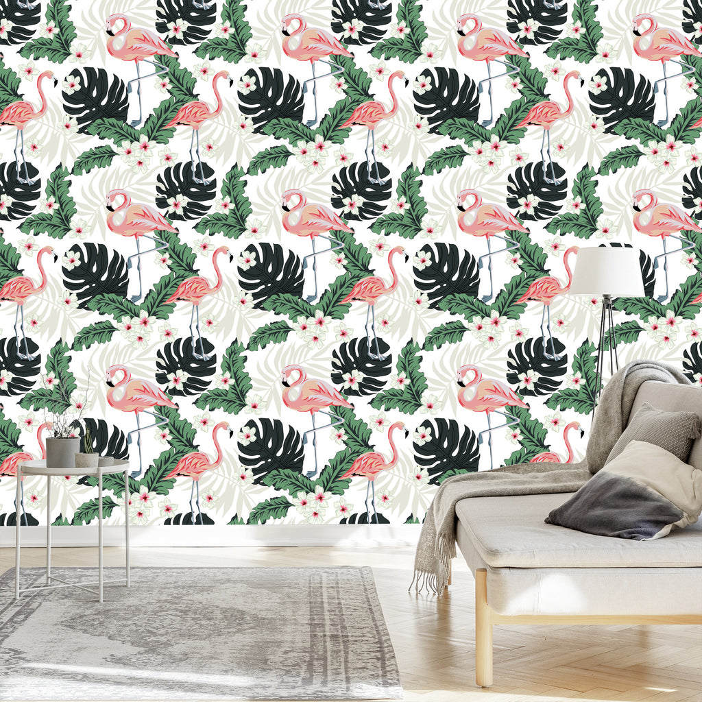 Tapeta – Flamingi