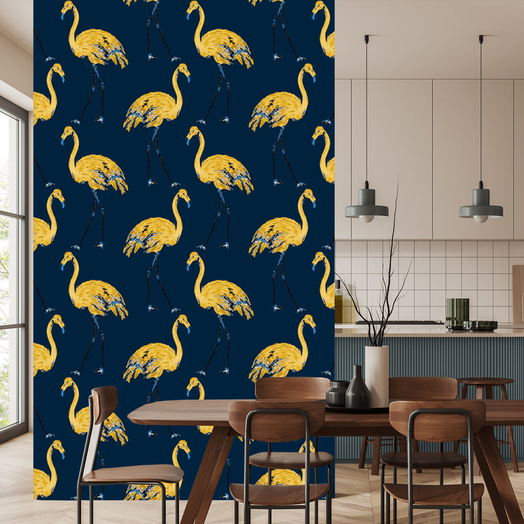 Tapeta – Flamingi Jak Malowane