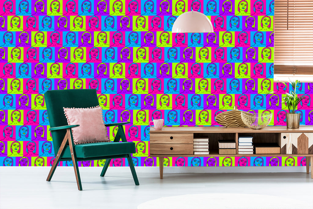 Tapeta Portrety W Stylu Pop-Art