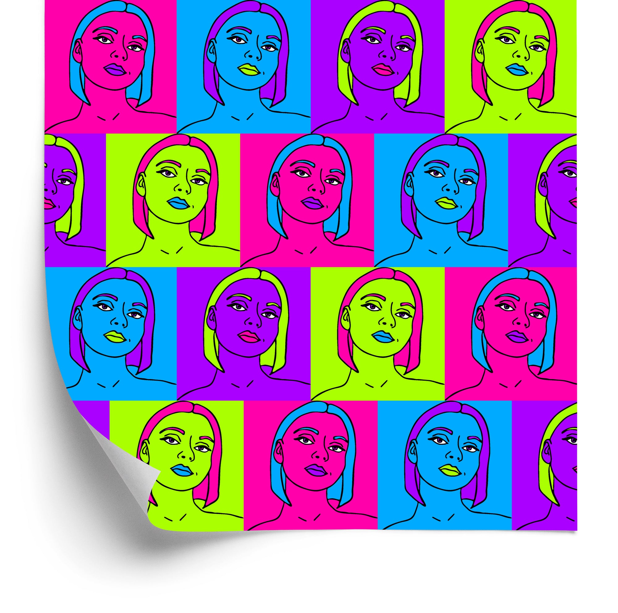 Tapeta Portrety W Stylu Pop-Art