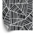 Tapeta Czarno-Białe Wzory Geometryczne
