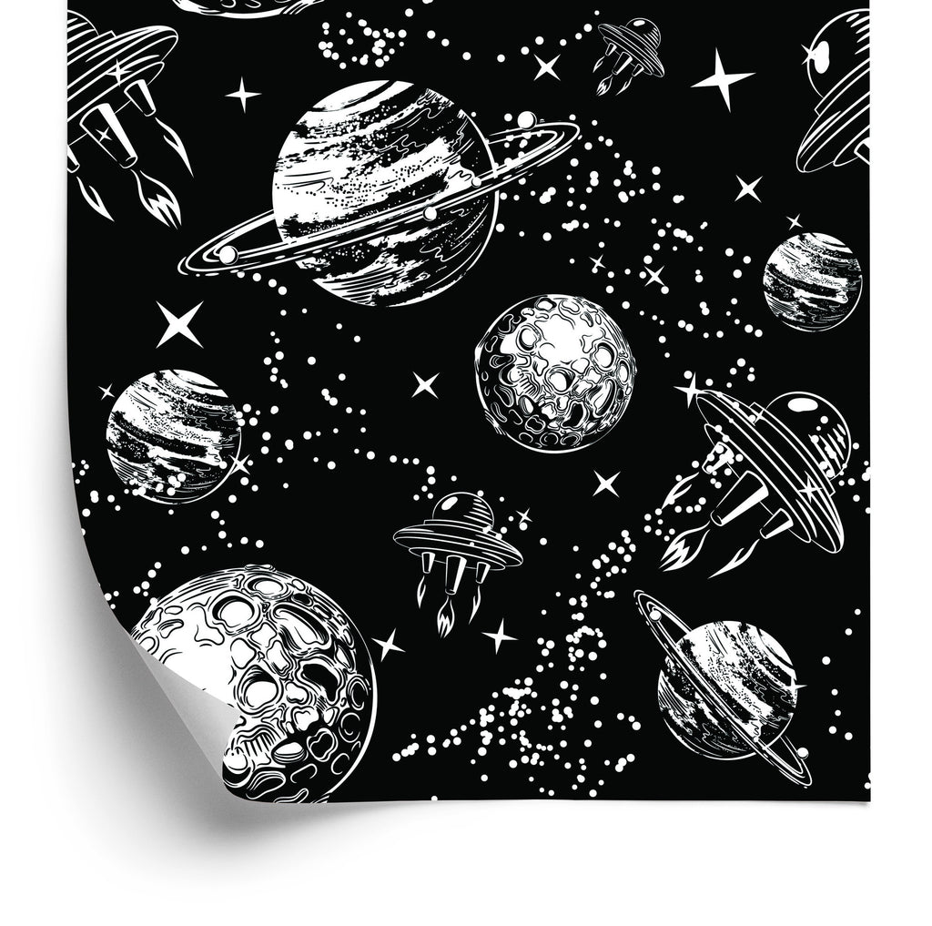 Tapeta Statki Kosmiczne Pośród Planet