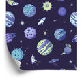Tapeta Niebieski Kosmos I Planety