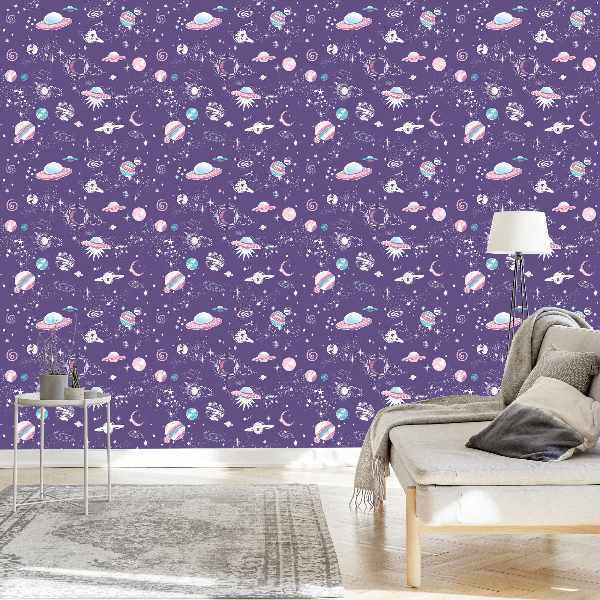 Tapeta Statki Kosmiczne Gwiazdki I Ufo