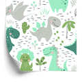 Tapeta Do Pokoju Dziecka Dinozaury Kaktusy