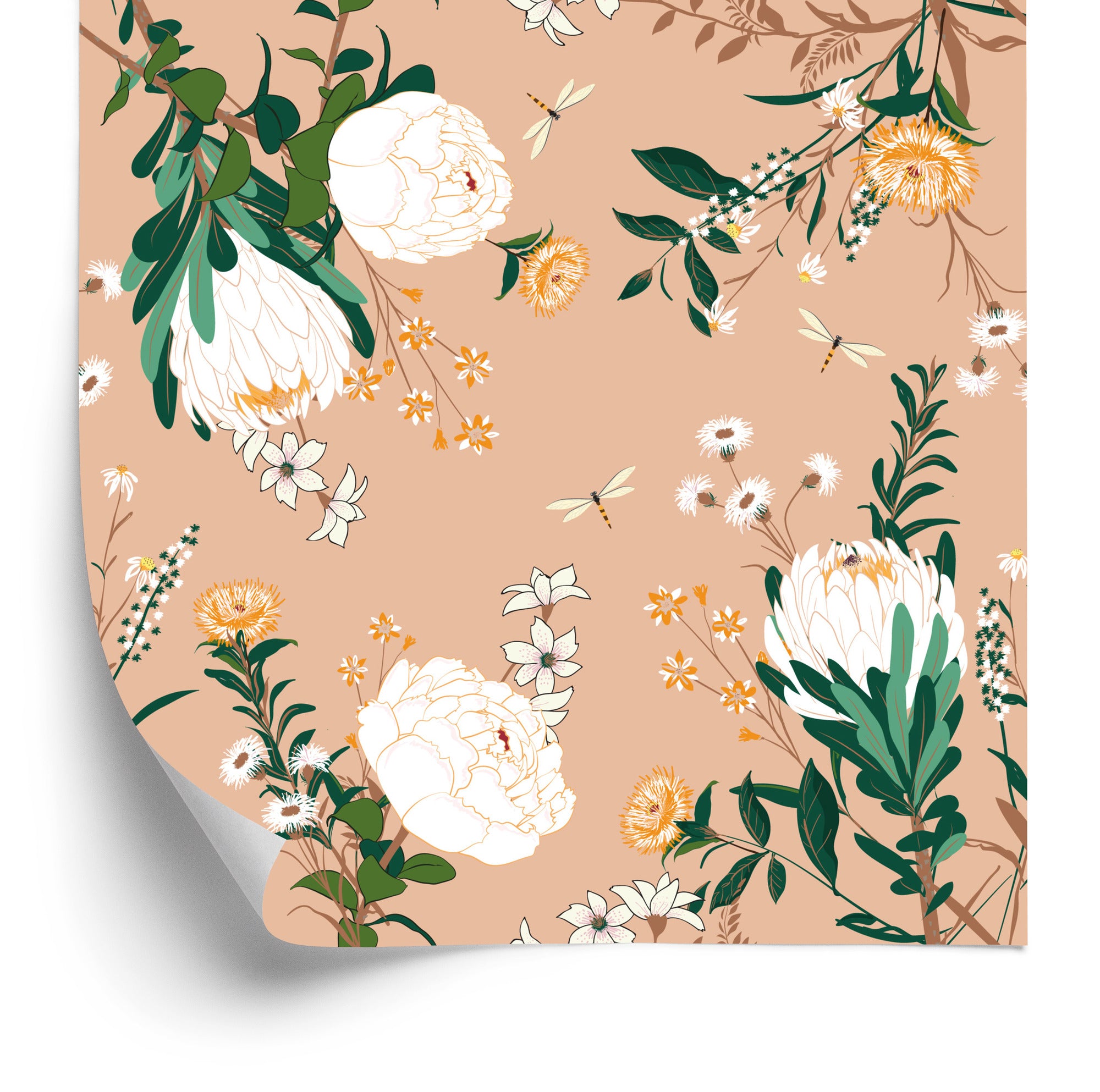 Tapeta Kolorowe Kwiaty W Stylu Vintage