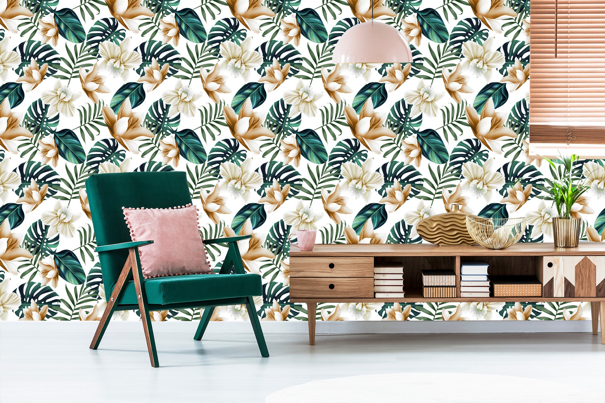 Tapeta Kwiaty W Stylu Retro