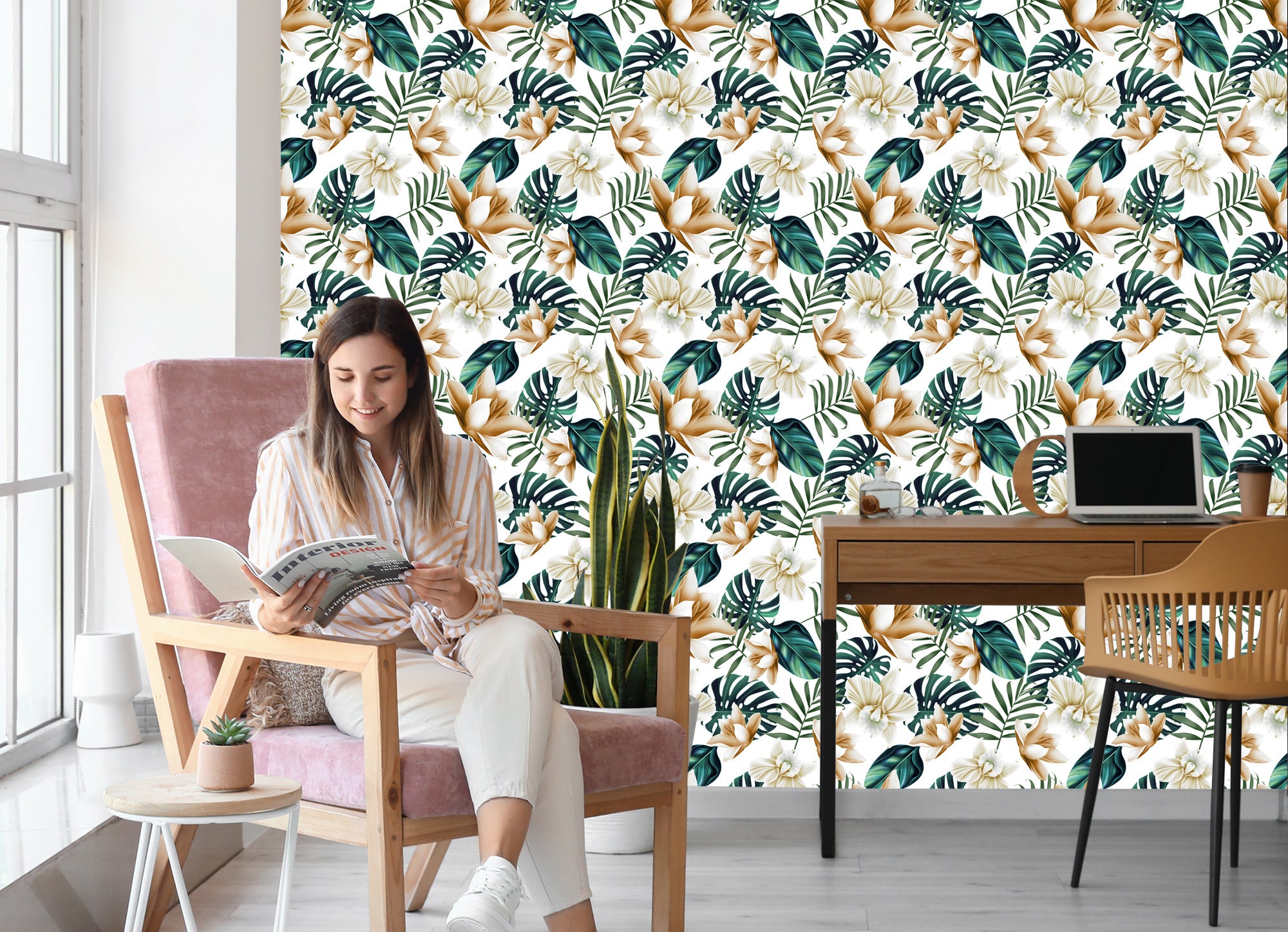 Tapeta Kwiaty W Stylu Retro