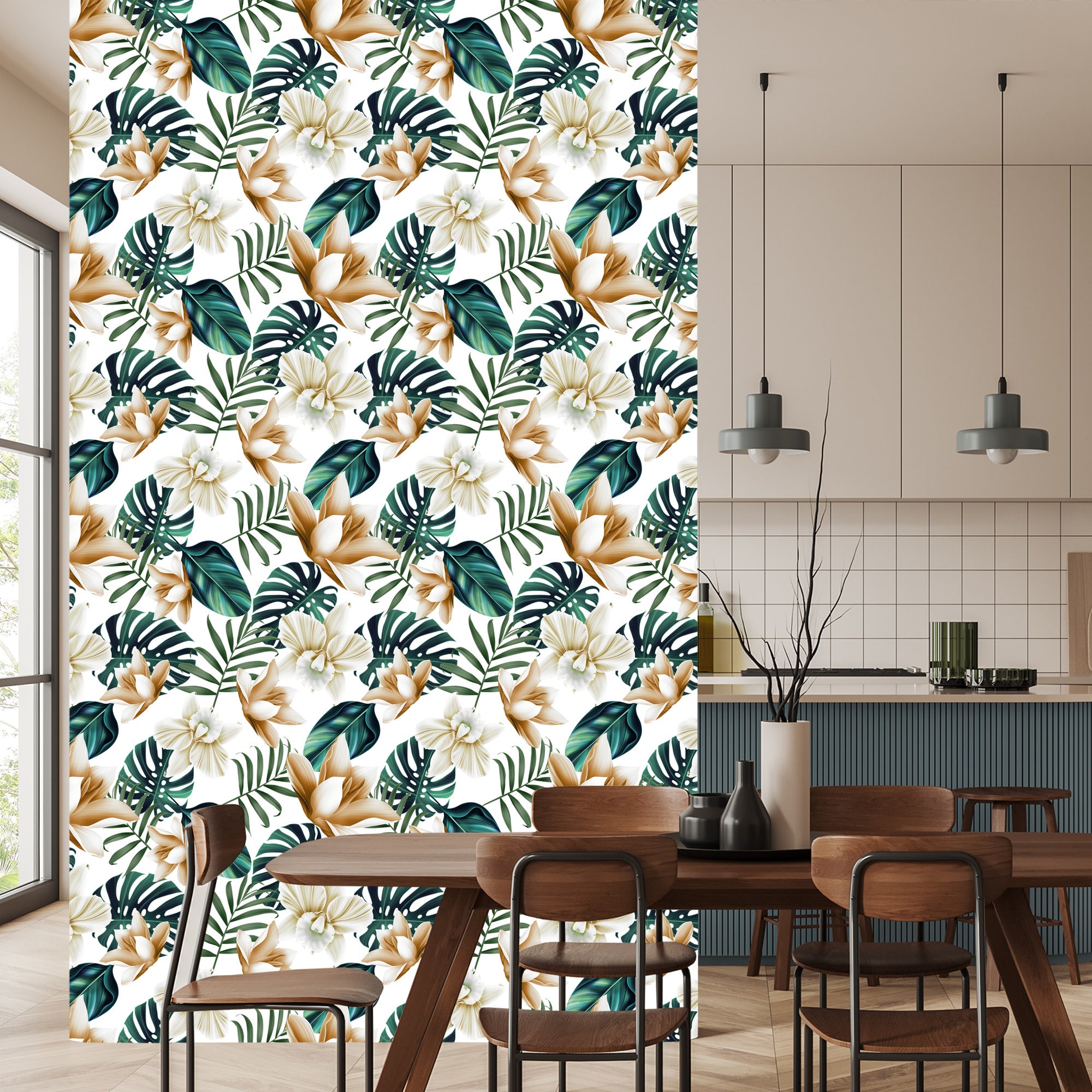 Tapeta Kwiaty W Stylu Retro