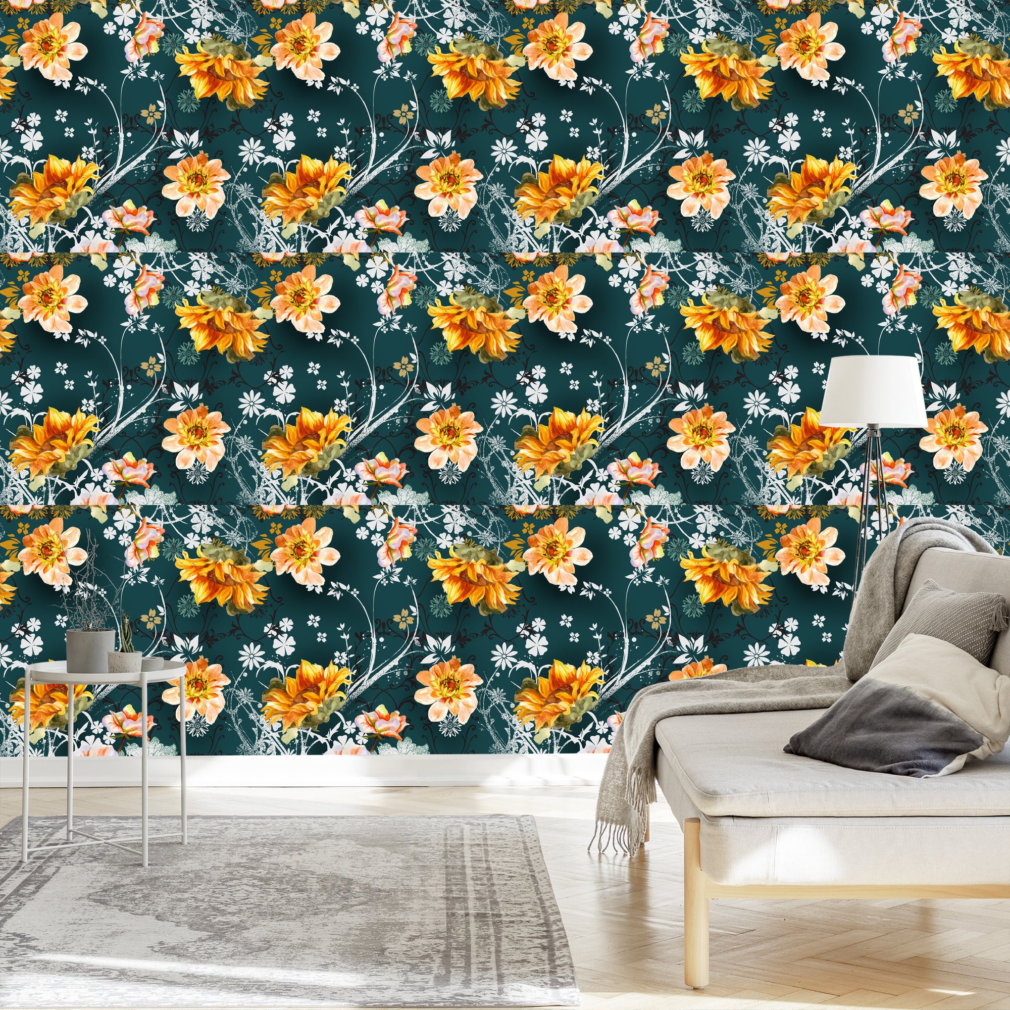 Tapeta Kwiaty W Stylu Vintage