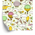 Tapeta Kolorowe Samoloty Z Balonami