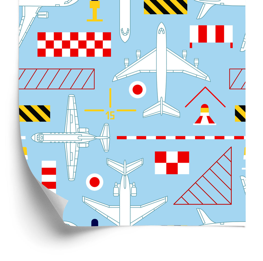Tapeta Techniczne Szkice Samolotów