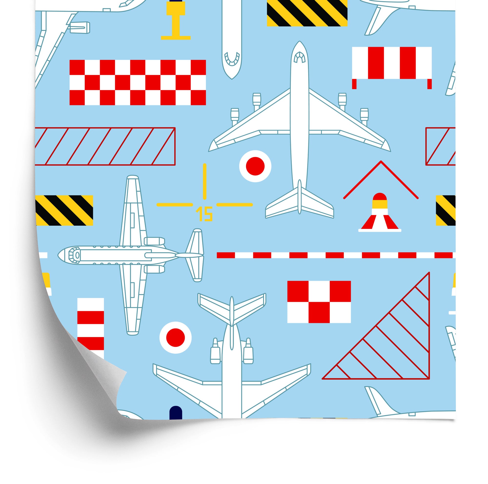 Tapeta Techniczne Szkice Samolotów