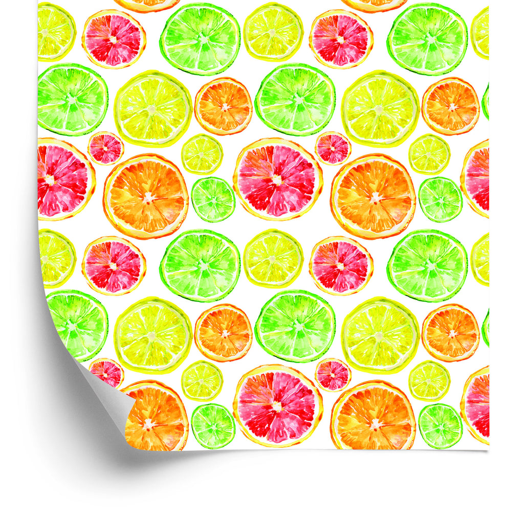 Tapeta Do Jadalni Owoce Cytryny Pomarańcze Limonki