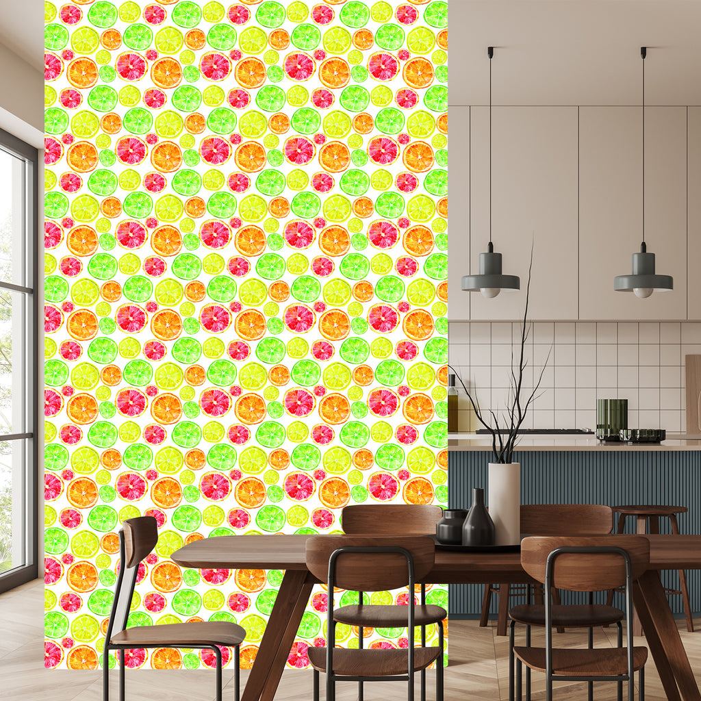 Tapeta Do Jadalni Owoce Cytryny Pomarańcze Limonki