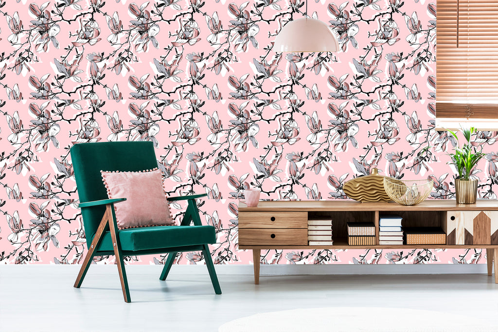 Tapeta Pastelowe Kwiaty Magnolii
