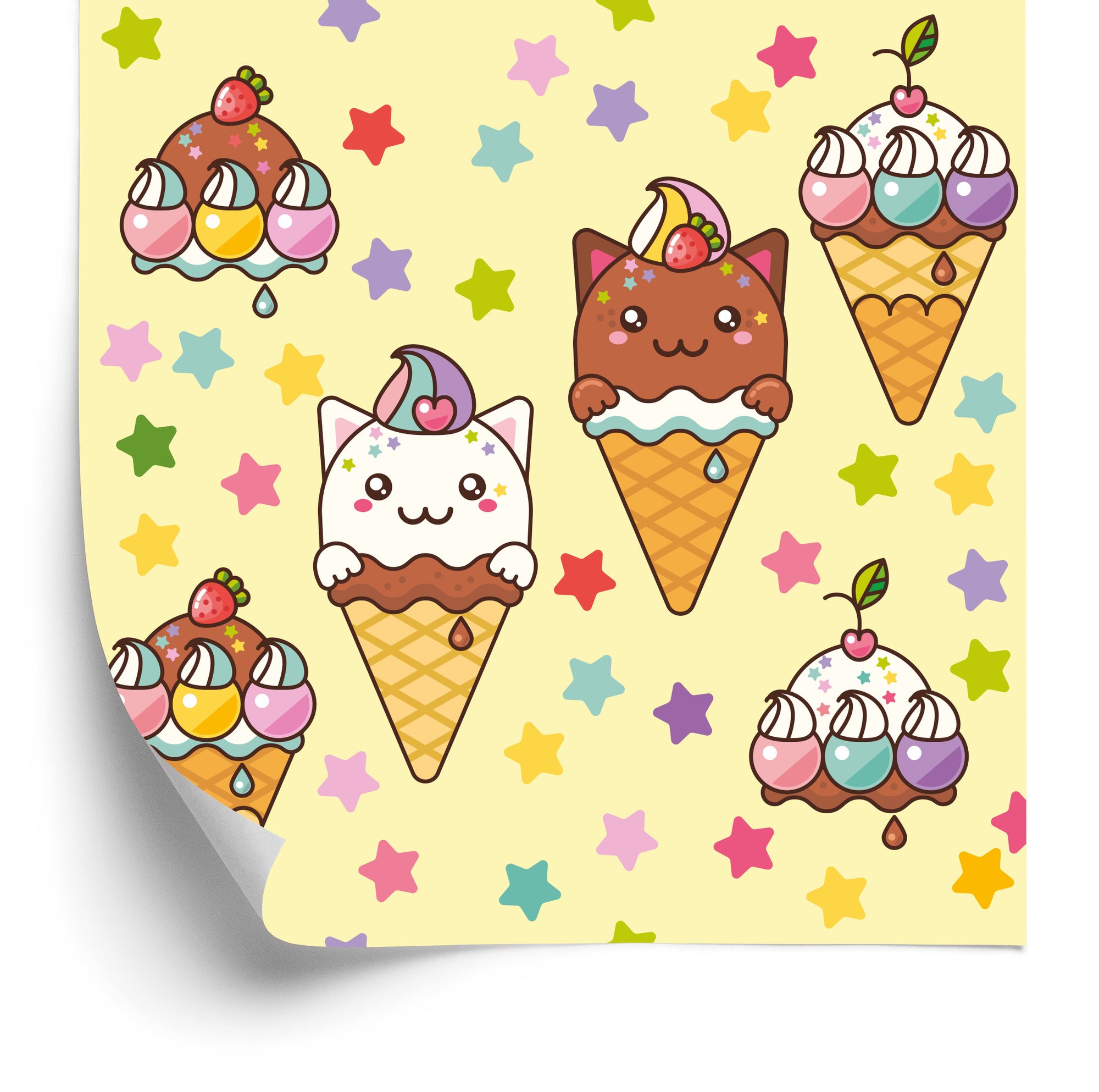 Tapeta Kocie Lody