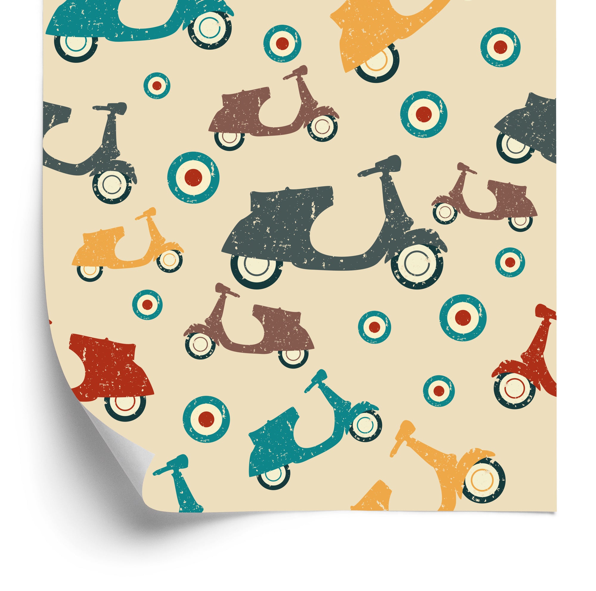 Tapeta Skutery W Stylu Vintage