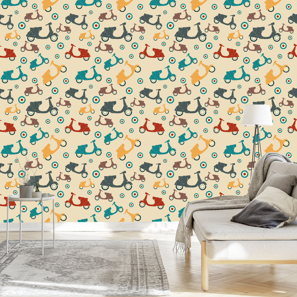 Tapeta Skutery W Stylu Vintage